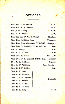 Oswick Officers